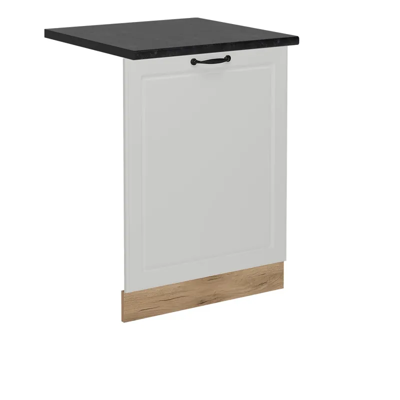 Levný Čelní panel myčky R-Line Bílý venkovský dům 60 cm , PD Antracit Vicco