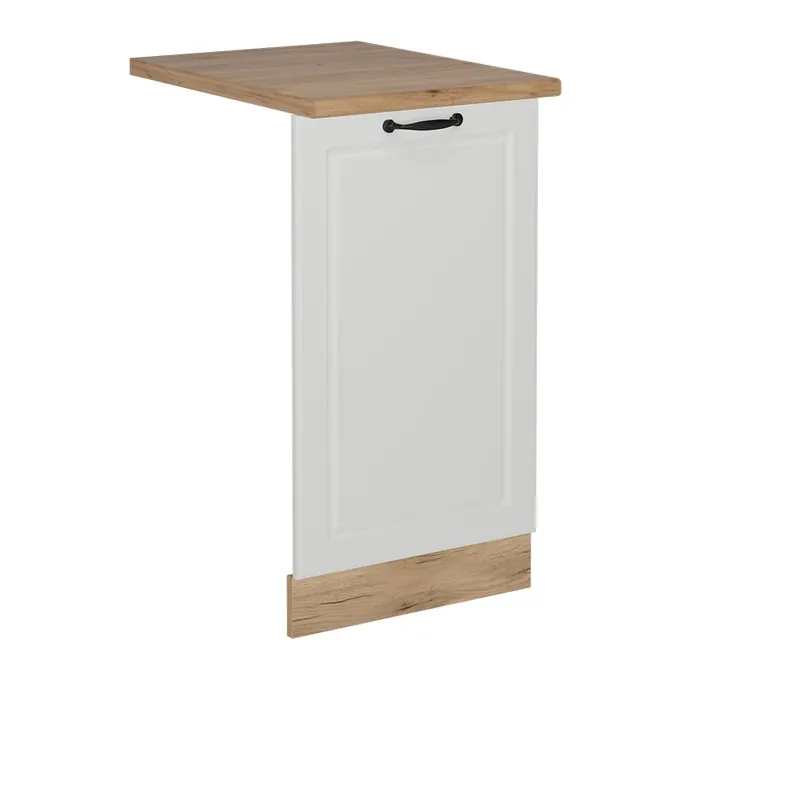 Sleva Čelní panel myčky R-Line Bílý venkovský dům 45 cm , PD Dub Vicco