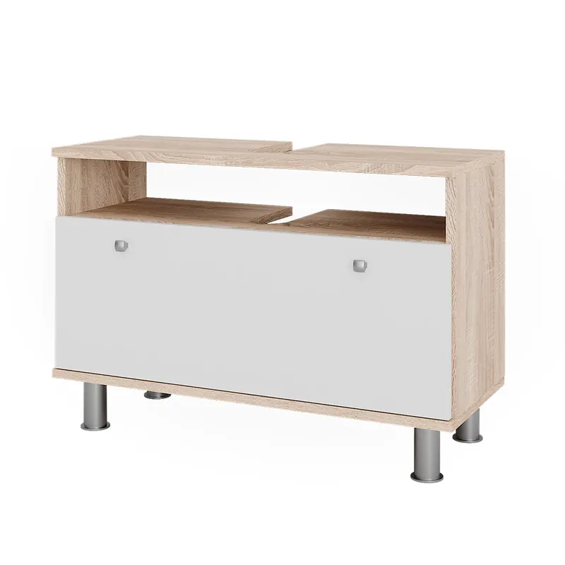 Toaletní skříňka pro umyvadlo Fynn Sonoma/bílá 80.2 x 54 cm se zásuvkou Vicco Levný