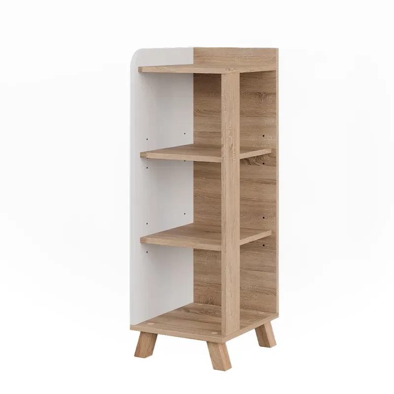 Pouze Dnes Midi skříňka Karen Sonoma/bílá 30 x 90 cm se 4 policemi Vicco