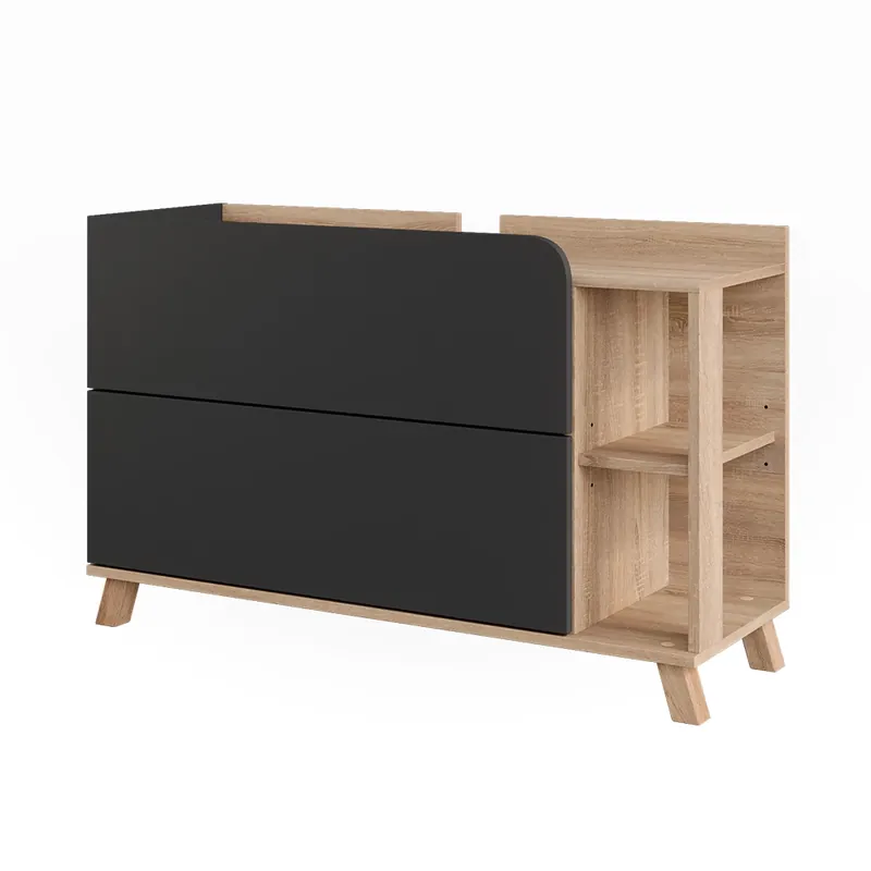 Toaletní stolek pro umyvadlo Karen Sonoma/antracit 100 x 65 cm se 2 zásuvkami Vicco Akční Cena