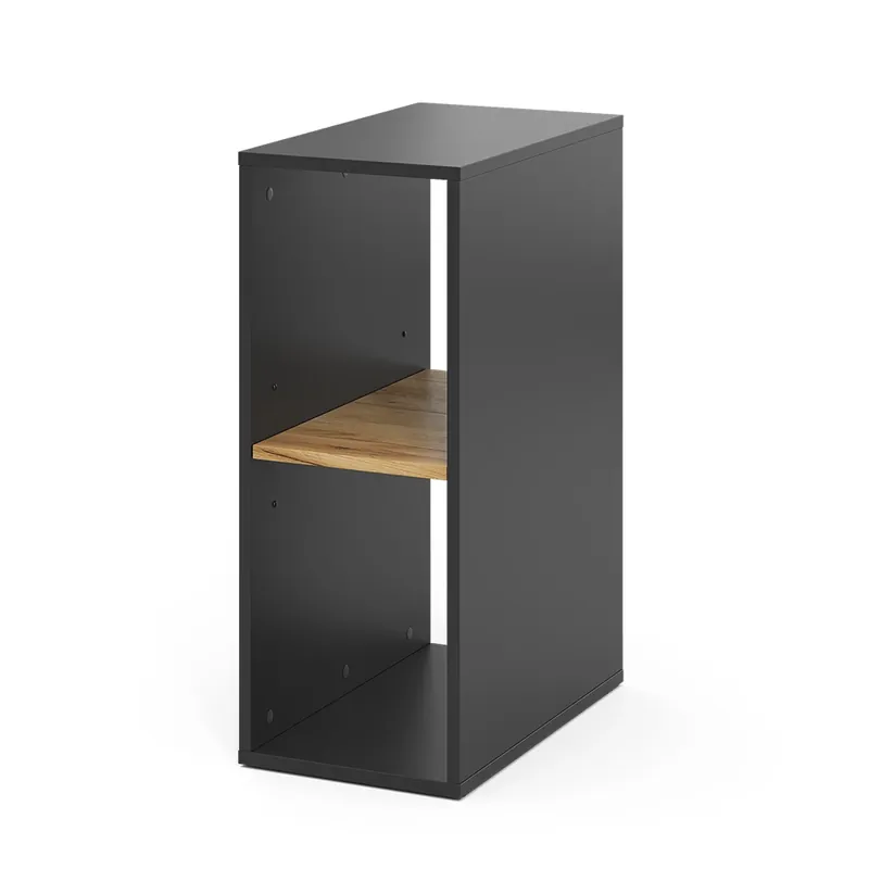 Akční Nabídka PC skříň Tomy Antracit/zlatý dub 28.5 x 50 cm , 2 přihrádky Vicco