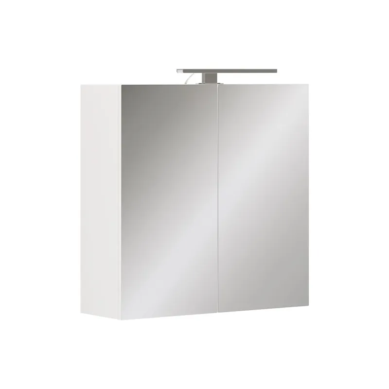 Časově Omezené Koupelnová skříňka se zrcadlem Lavio Bílá 60 x 60 cm s osvětlením LED Vicco