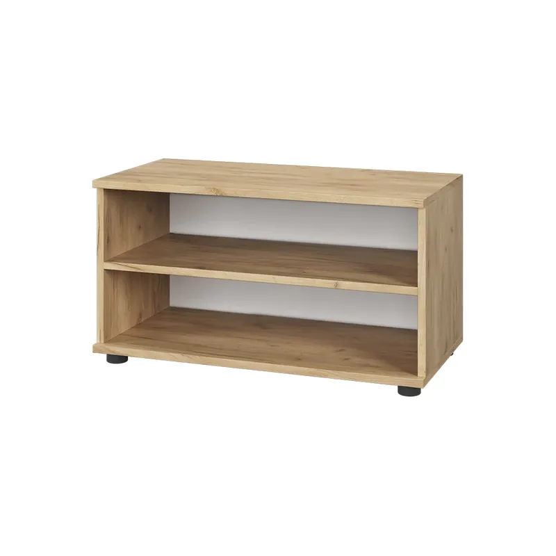 Výhodná Nabídka Skříňka do obývacího pokoje Berno Zlatá síla dub/bílá 70.8 x 38.9 cm se 2 přihrádkami Vicco