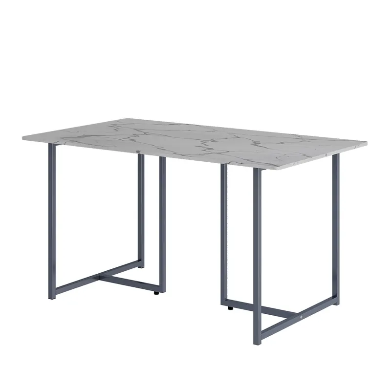 Jídelní stůl Merido Šedá/mramorově bílá 140 x 80 cm Vicco Top Prodej