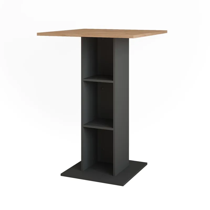 Barový stůl Repose Zlatý dub power/antracit 75 x 75 cm Vicco Pouze Dnes
