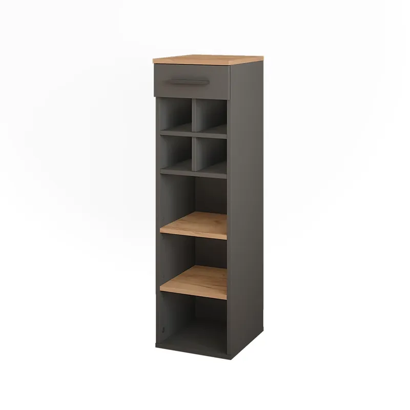 Stojan na víno Repose Zlatý dub power/antracit 30 x 106 cm Vicco Hit Sezóny