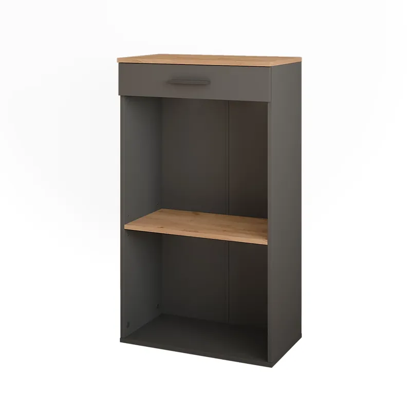 Aktuální Stojan na víno Repose Zlatý dub power/antracit 60 x 106 cm Vicco