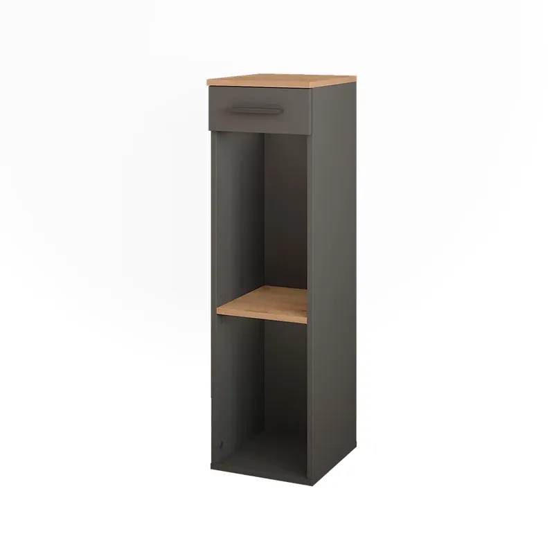 Značkový Stojan na víno Repose Zlatý dub power/antracit 30 x 106 cm Vicco