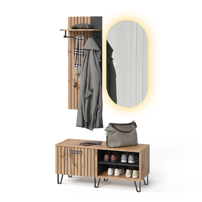 Šatní skříň Amber Dub Wotan 43 x 110 cm 3 díly Vicco Doprava Zdarma
