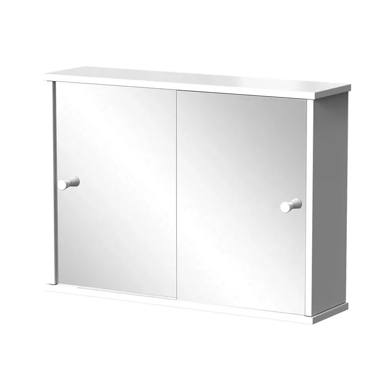 Koupelnová skříňka se zrcadlem Mireo Bílá 55 x 40 cm se 2 posuvnými dveřmi Vicco Finální Výprodej