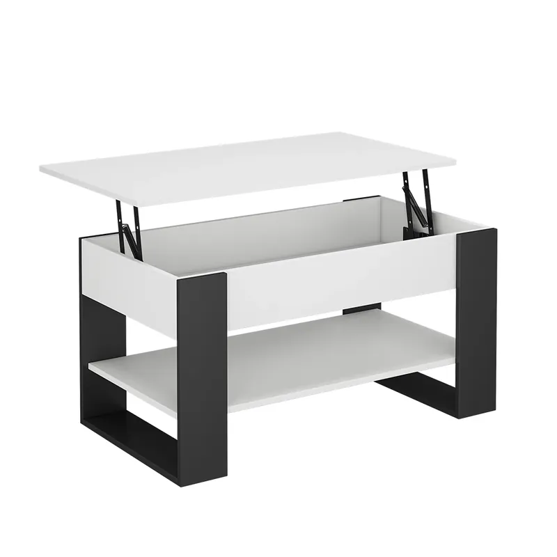 Koupit Online Konferenční stolek Lifto Bílá/antracitová 92 x 51 cm s funkcí zdvihu Vicco