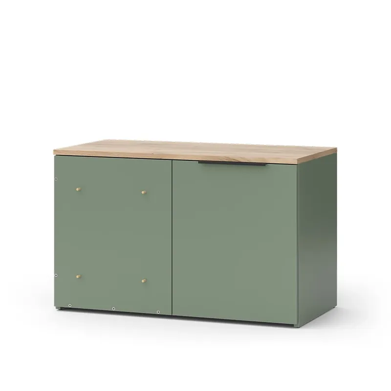 Vicco Kredenc "Wido", Zelená, 80 x 50 cm s dveřmi Super Cena