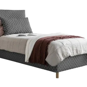 Šedá čalouněná jednolůžková postel Miuform Sleepy Luna 90 x 200 cm Vrácení Zdarma