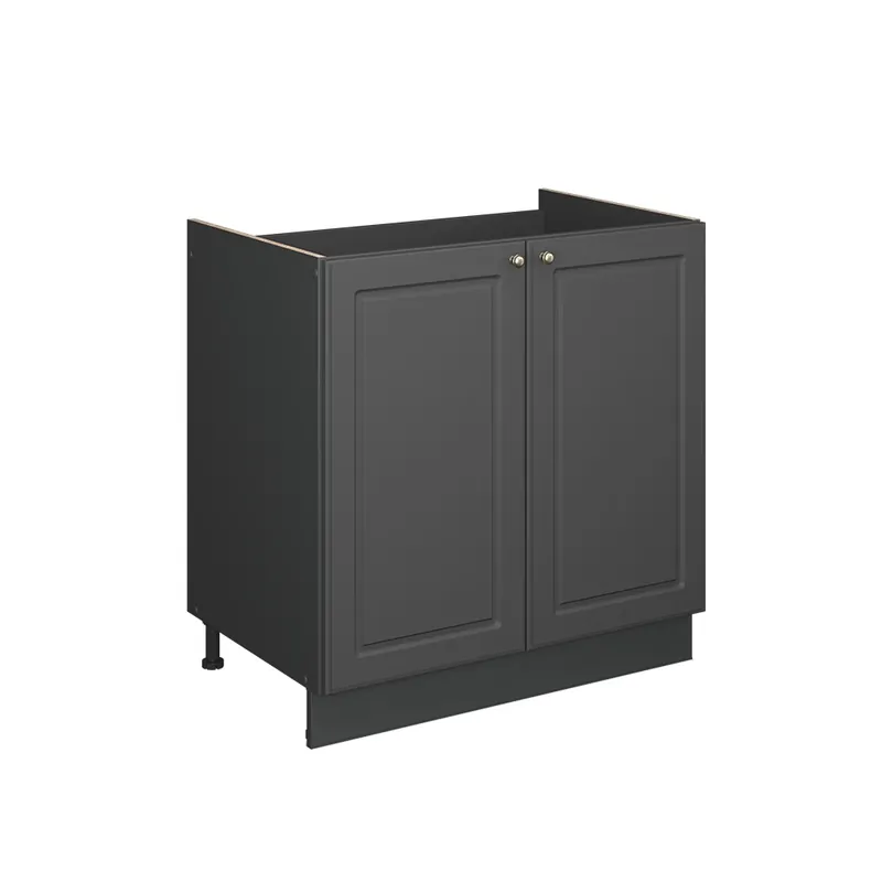 Skříňka pod dřez Fame-Line Anthrazit-Gold Landhaus 80 cm , PD Mramor Vicco Značkový