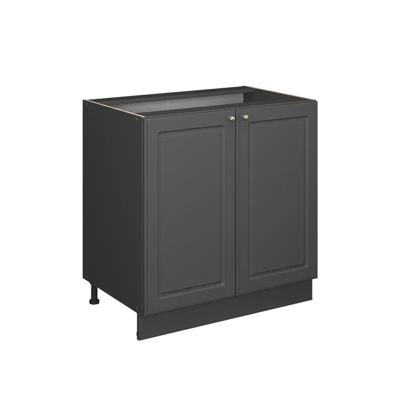 Výprodej Skříňka pod dřez Fame-Line Anthrazit-Gold Landhaus 80 cm s policí, PD Antracit Vicco