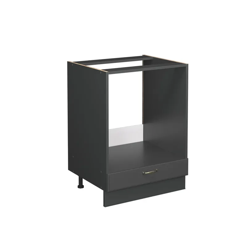 Vysoce Kvalitní Skříňka na vestavěnou troubu Fame-Line Anthrazit-Gold Landhaus 60 cm , PD Dub Vicco