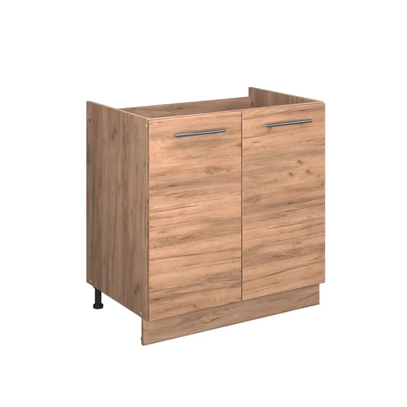 Autentický Skříňka pod dřez Fame-Line Zlatý mocný dub 80 cm , PD Mramor Vicco