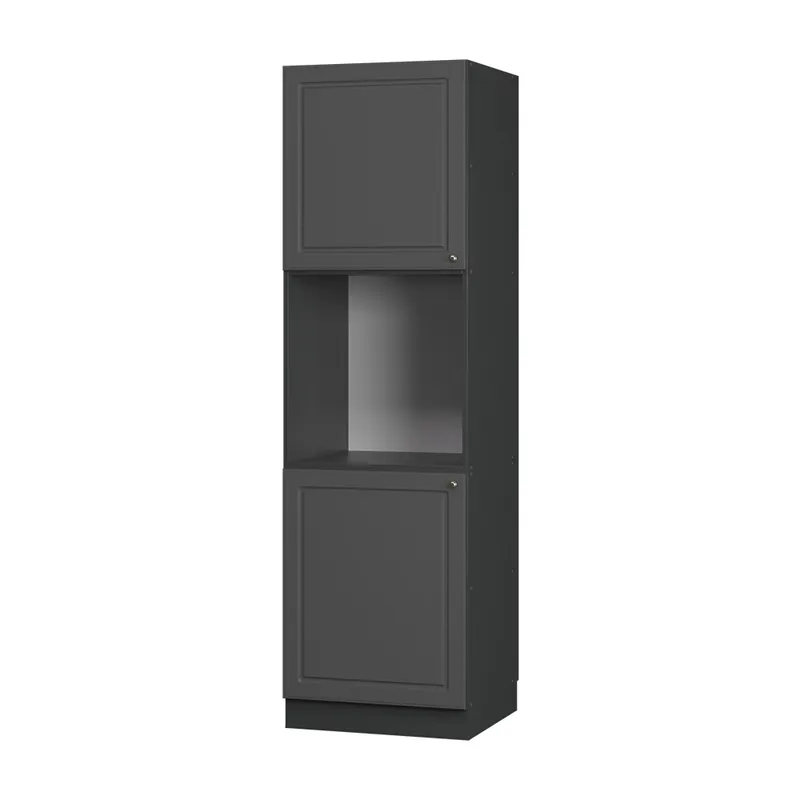 Originální Skříňka na vestavěnou troubu Fame-Line Anthrazit-Gold Landhaus 60 cm otevřený Vicco
