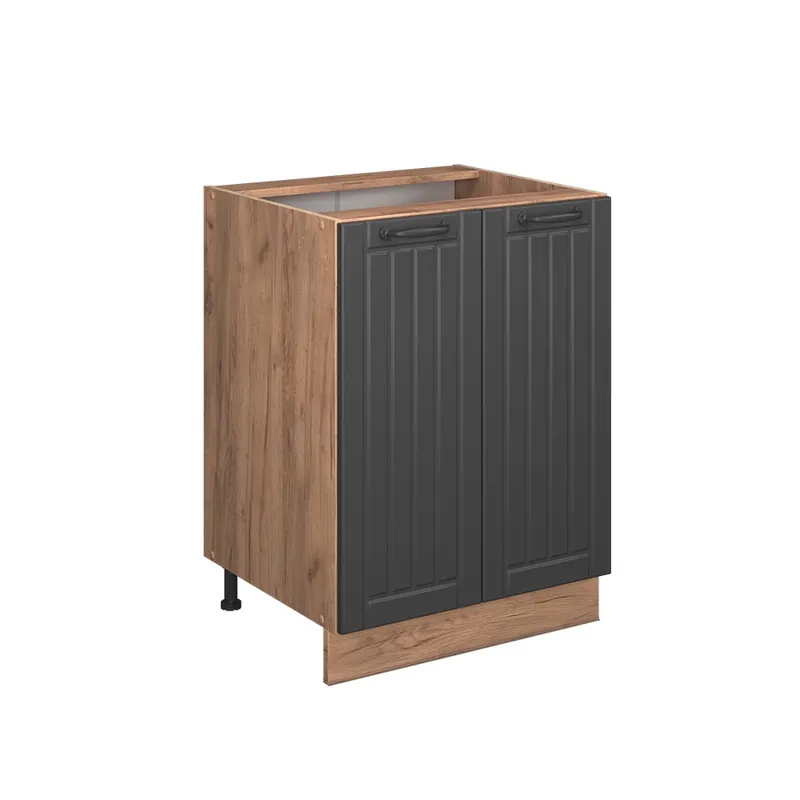 Nová Kolekce Spodní skříňka kuchyňské linky Fame-Line Tmavě šedá 60 cm , PD Dub Vicco