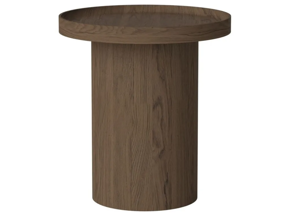 Časově Omezené Tmavý dubový odkládací stolek Plateau 48 cm