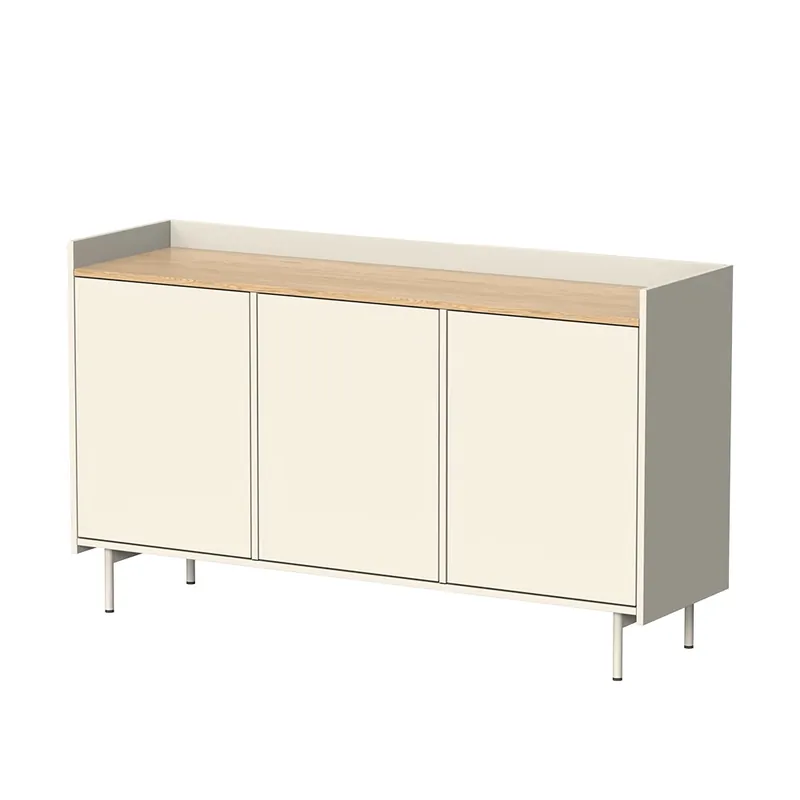 Kredenc Velina Krémová 140 x 82 cm se 6 přihrádkami Vicco Sezónní Sleva