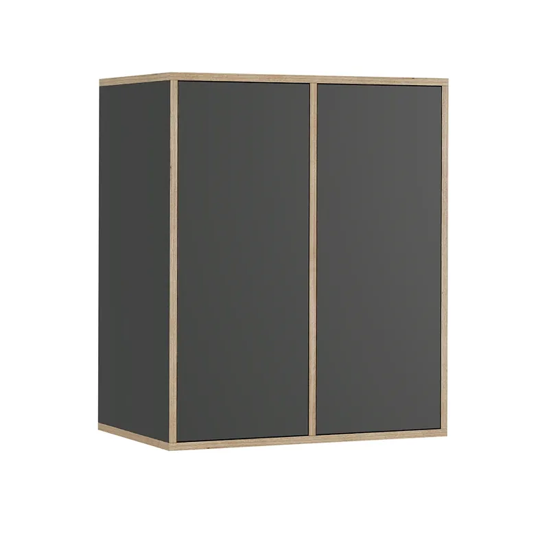 Stěnová police Tetrix Antracit 63 x 75 cm se 2 dveřmi Vicco Odeslání Ihned