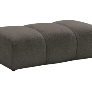 Hnědá bouclé podnožka Pamira 124 x 60 cm Vysoce Kvalitní
