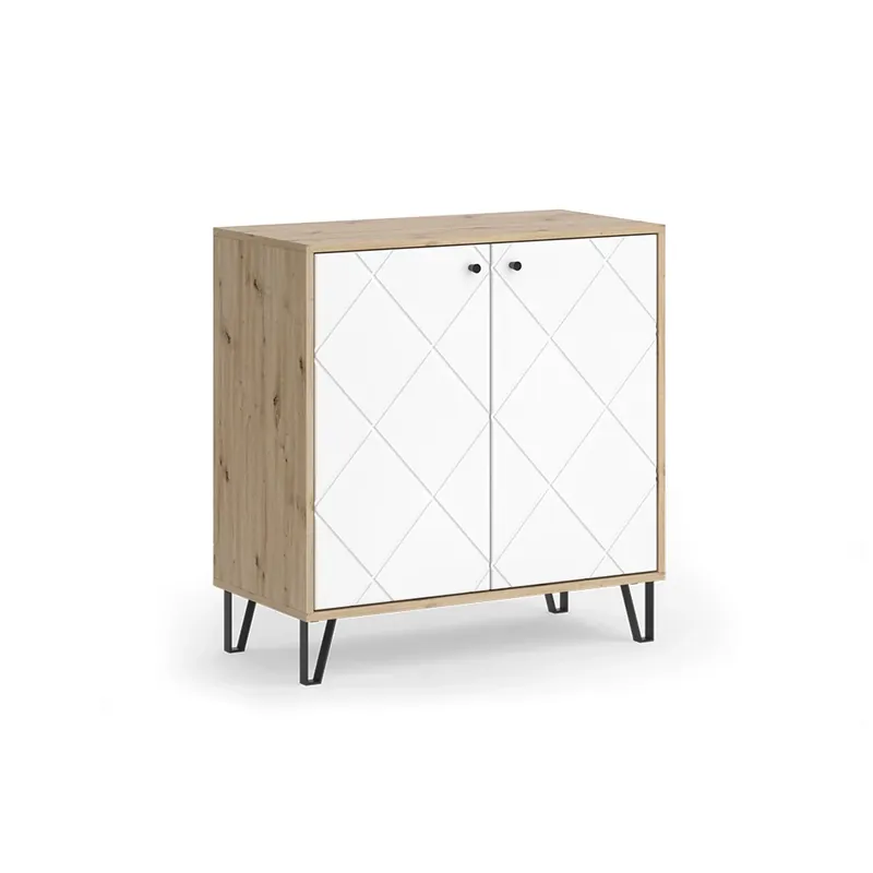 Kredenc Nizza Řemeslný dub 80.2 x 82.6 cm se 2 dveřmi Vicco Nízká Cena
