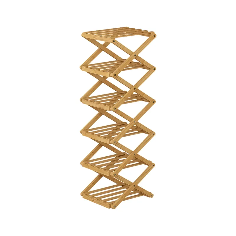 Cenově Výhodný Botník Ziggy Bambus 26 x 83.5 cm se 6 přihrádkami Vicco
