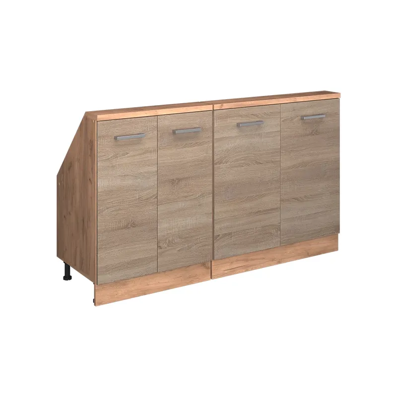 Kuchyňská skříňka pod šikmou střechu R-Line Sonoma 140 cm Sada 2 kusů Vicco Vysoce Kvalitní