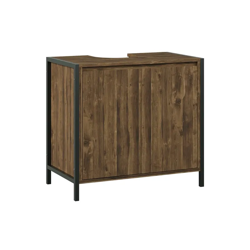 Objednat Nyní Základní skříňka pod umyvadlo Naola Dub/černá 70 x 65 cm se 2 uzavřenými úložnými prostory Vicco