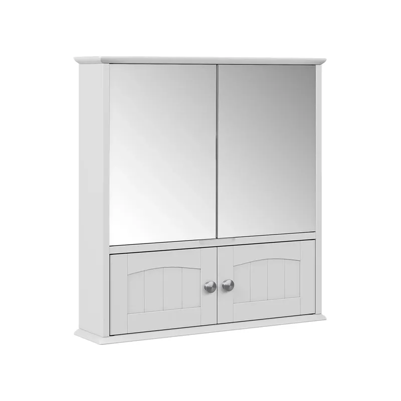 Novinka Koupelnová zrcadlová skříňka Bianco Bílá 56 x 58 cm Vicco