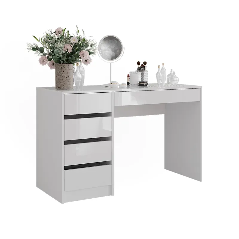 Toaletní stolek Sherry Bílá/bílý vysoký lesk 119.8 cm 4 díly Vicco Nejlepší Volba