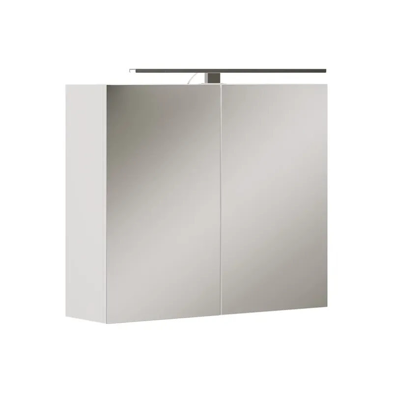 Kup Teď Koupelnová zrcadlová skříňka Lavio Bílá 70 x 60 cm s LED osvětlením Vicco