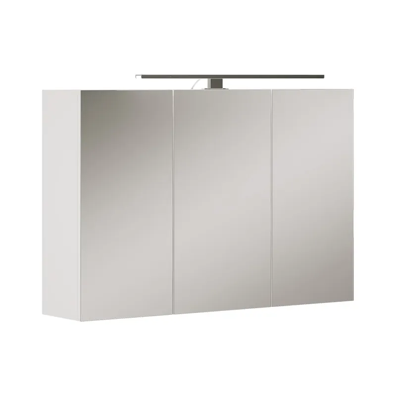 Poslední Šance Koupelnová zrcadlová skříňka Lavio Bílá 90 x 60 cm s LED osvětlením Vicco
