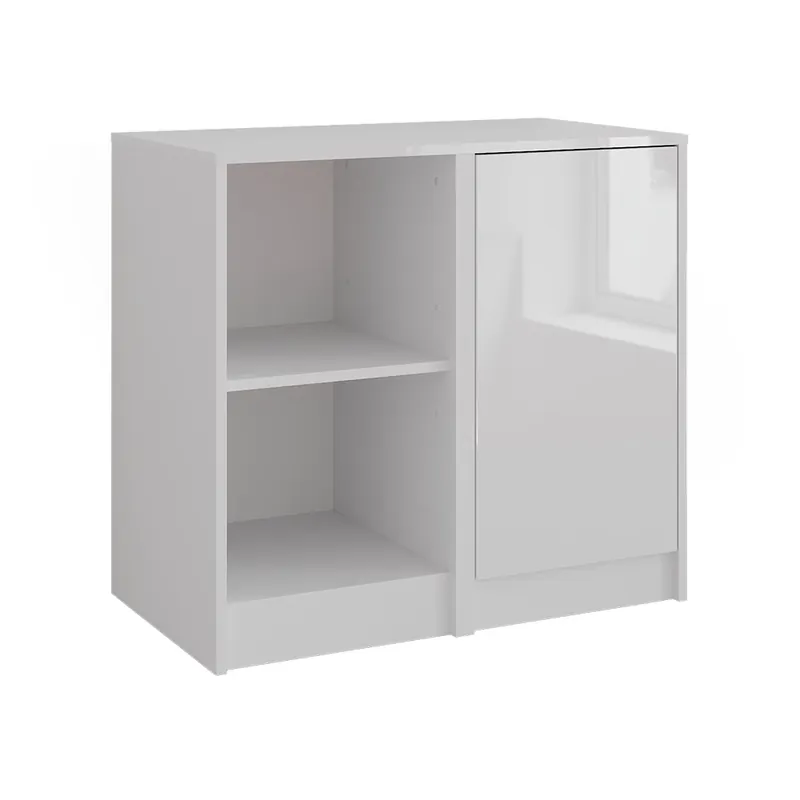 Kredenc Sherry Bílá/bílý vysoký lesk 80.2 x 76 cm 2 díly Vicco Horká Nabídka
