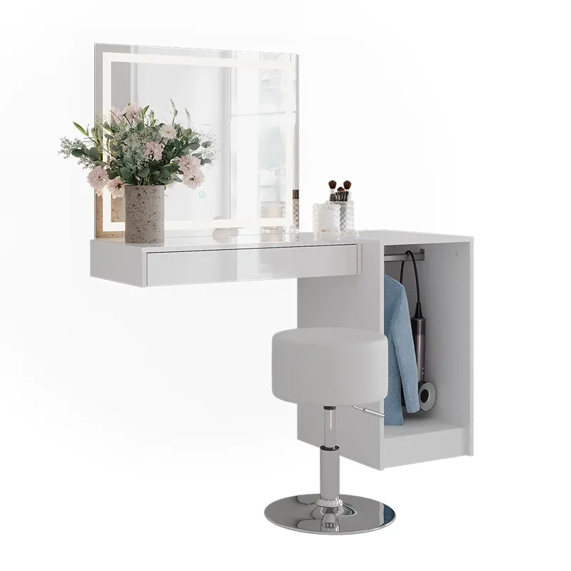 Top Prodej Toaletní stolek Sherry Bílá/bílý vysoký lesk 120 cm 4 díly Vicco