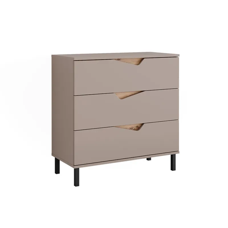 Kredenc Marelle Béžový dub/Artisan 80 x 81.2 cm se 3 zásuvkami Vicco Must-Have