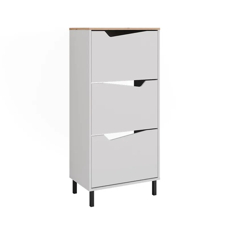 Botník na boty Marelle Bílá/Artisan 60 x 129.5 cm se 3 přihrádkami Vicco Tovární Cena