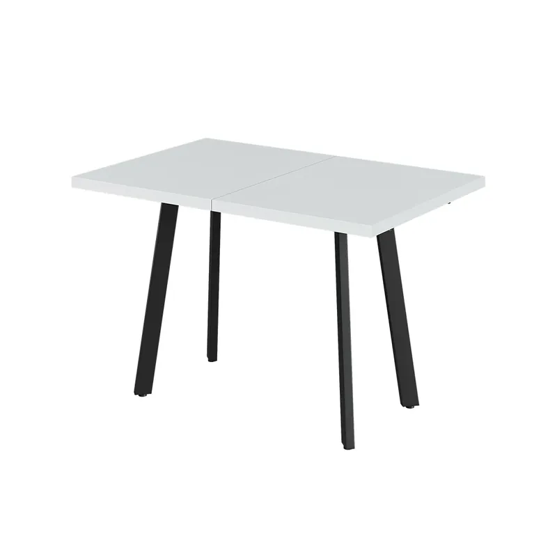 Jídelní stůl Tisko Bílá/černá 160 x 80 cm s výsuvnou deskou stolu Vicco Top Prodej