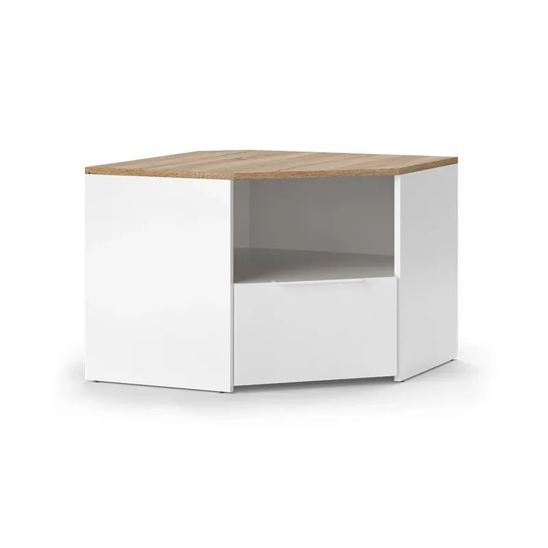 Expresní Doručení Nízký nábytek pod televizi Wido Bílá/Sonoma 68 x 50 cm Vicco