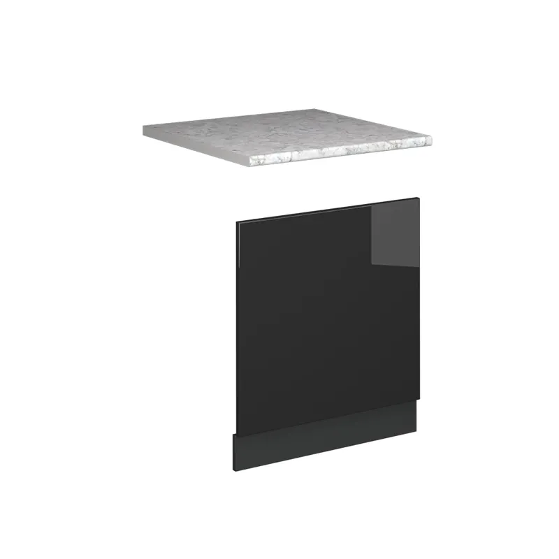 Must-Have Přední panel Fame-Line Antracitový vysoký lesk 60 cm , PD Mramor Vicco