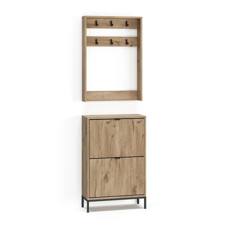 Víkendová Akce Šatní skříň Eliza Dub Viking 60 x 92 cm Sada, 2 díly Vicco