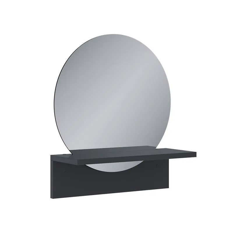 Jen Po Omezenou Doba Koupelnové zrcadlo Elyra Černá 40 x 47.5 cm s policí Vicco