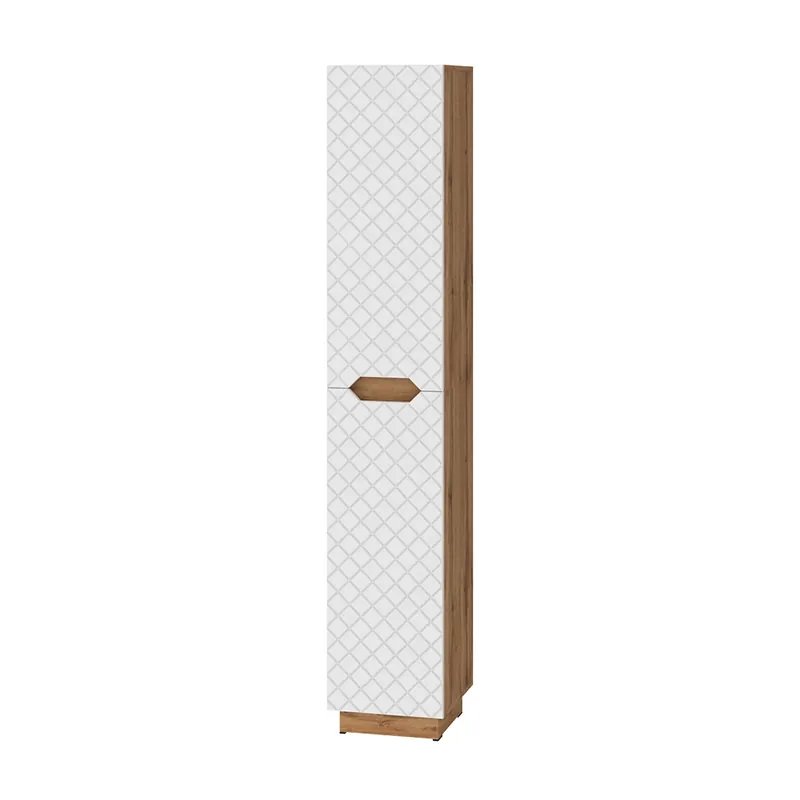 Koupelnová skříňka Lotta Dub/bílá se strukturou dlaždic 33 x 186 cm se 2 dveřmi Vicco Top Prodej
