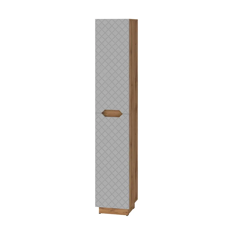 Koupelnová skříňka Lotta Dub/šedá se strukturou dlaždic 33 x 186 cm se 2 dveřmi Vicco Cenová Bomba