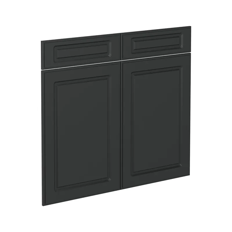 Kuchyňská dvířka R-Line Antracitový venkovský dům 79.2 x 70.8 cm nábytková čela pro spodní skříňku se zásuvkami Vicco Časově Omezené