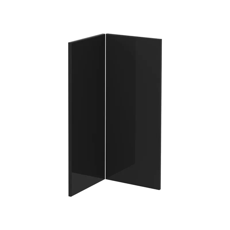 Kuchyňská dvířka R-Line Černý vysoký lesk 59.2 x 71.3 cm nábytková čela pro rohovou spodní skříňku Vicco Výprodej