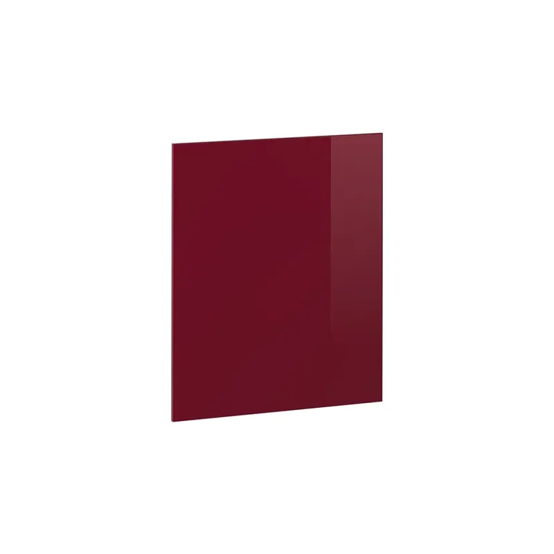 Kuchyňská dvířka R-Line Červená vysoký lesk 59.6 x 71.3 cm nábytková čela pro poloviční skříň pro troubu Vicco Speciální Cena